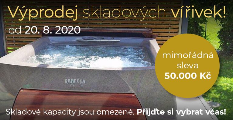 AKCE UKONČENA - LETNÍ VÝPRODEJ SKLADOVÝCH A PŘEDVÁDĚCÍCH VÍŘIVEK